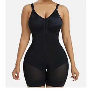 YIANNA TikTok Black Full Body Compression Shaper Butt Lift Bra Women 2X NEW